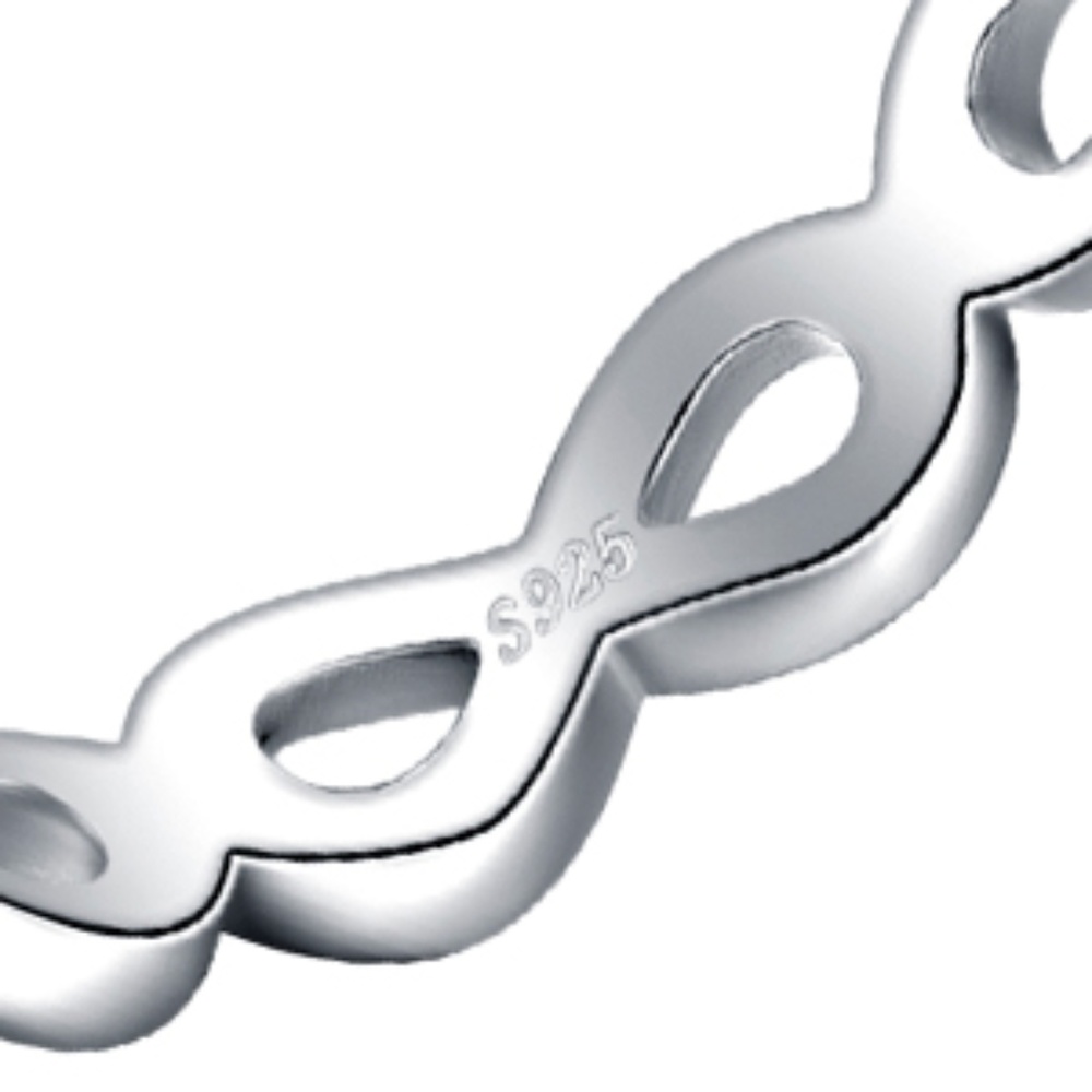 Infinity Forever Sterling Silver Ring - image 7